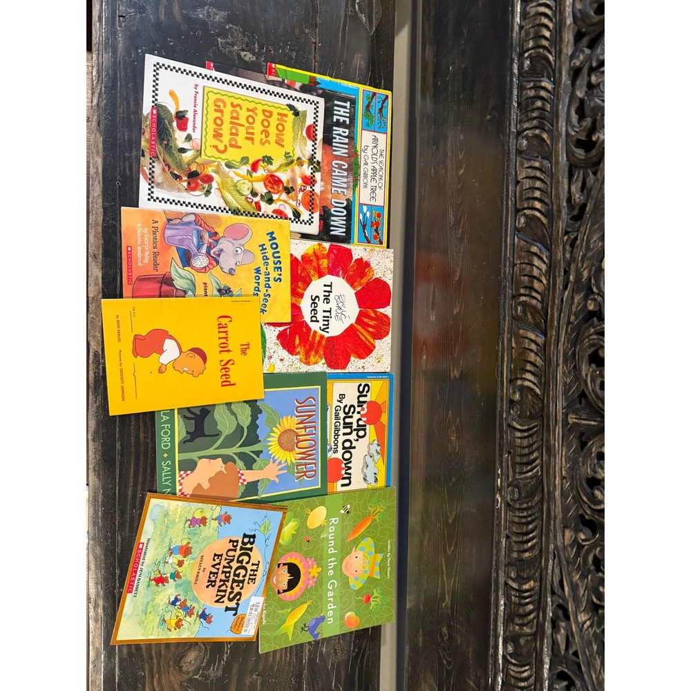 10 Childrens Nature Gardening Books Lot Eric Carle Gail Gibbons Scholastic